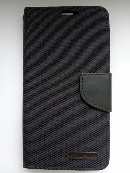 Чохол-книжка Goospery з тканини для Lenovo A6020 чорний