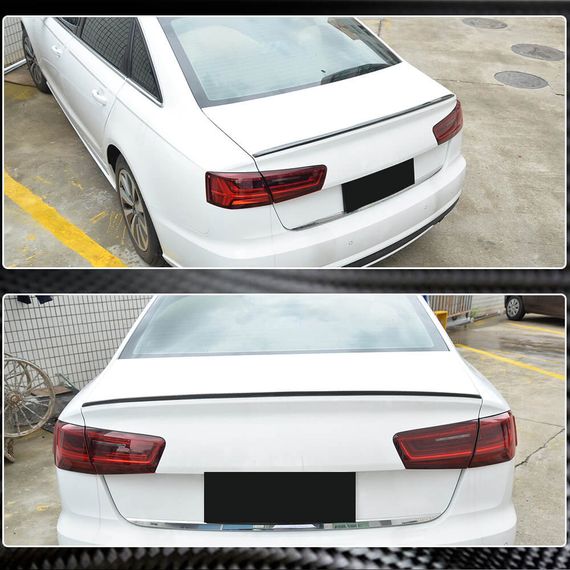 Спойлер Lip V3 (Карбон) для Ауди A6 C7 2011-2017 гг | Зображення 2