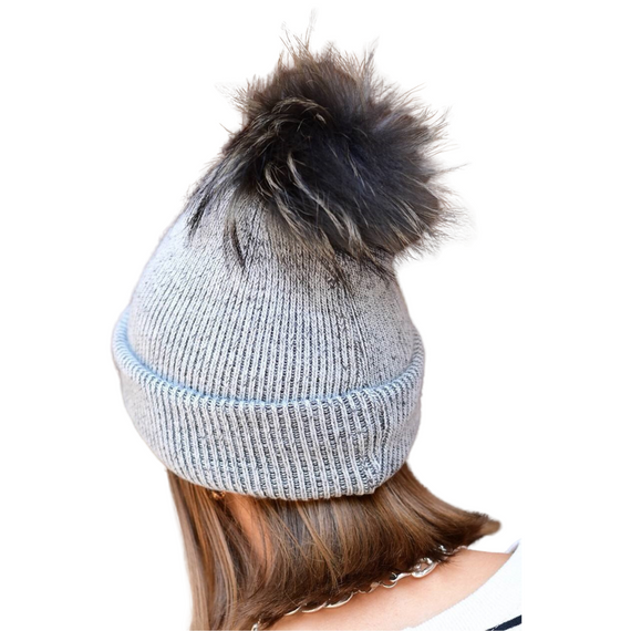 Шапка-шарф женский трансформер серый 2в1 | Зображення 2