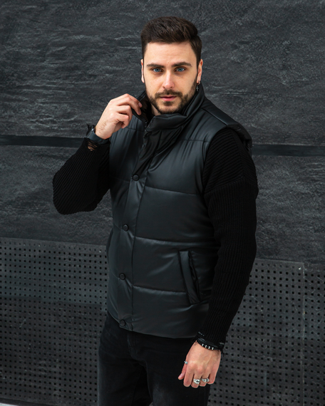 Жилетка дутая чёрный S XL | Зображення 1