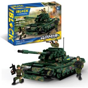 Конструктор армія танк "Т-72" 899 деталей PL-921-392 Iblock в коробці (6906231746622)