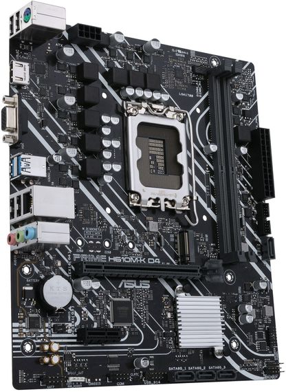 Материнcька плата ASUS  PRIME B660-PLUS D4 s1700 B660 4xDDR4 M.2 HDMI DP D-Sub ATX (90MB18X0-M1EAY0) | Зображення 3