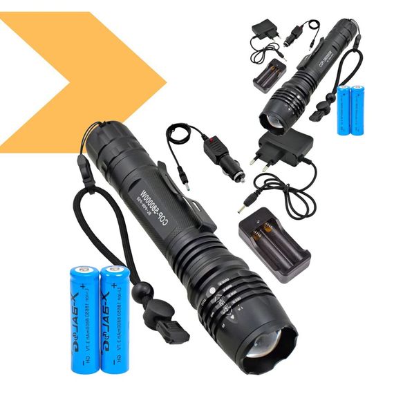 Ручний акумуляторний ліхтар із зумом, 5 режимів, XPRO BAILONG BL-T8626 (234564450_532) | Зображення 1
