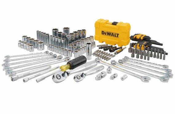 Набір головок, біт, шестигранних та накидних ключів DeWalt 1/4 та 3/8 142 предмети (DWMT73802-1) | Зображення 2