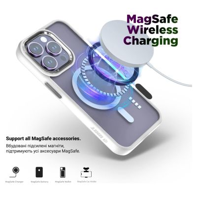 Чехол для мобильного телефона Armorstandart Unit MagSafe Apple iPhone 15 Pro Max Matte Clear Silver (ARM69350) | Зображення 2