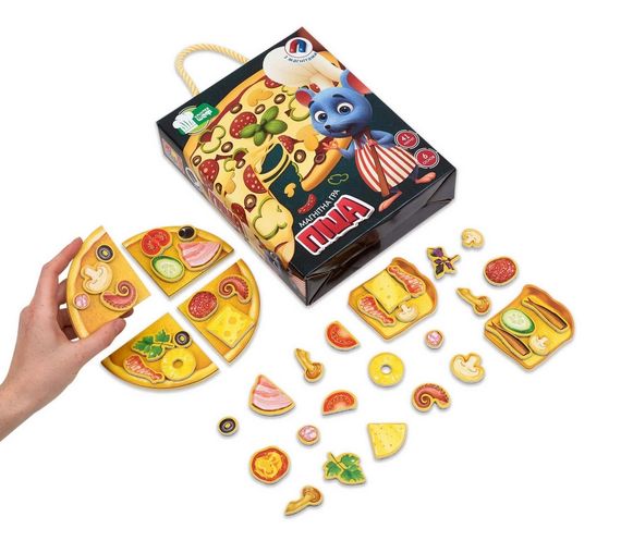 Магнітна розвиваюча гра "Піца" VT3004-02 Vladi Toys, в коробці (4820195053676) | Зображення 1