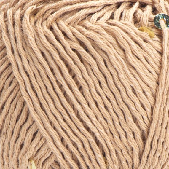 Yarnart COTTON GOLD PAILLETTES No 7105 бежевый Коттон Голд Пайетка Пряжа хлопок с пайеткой, нитки для вязания | Зображення 3