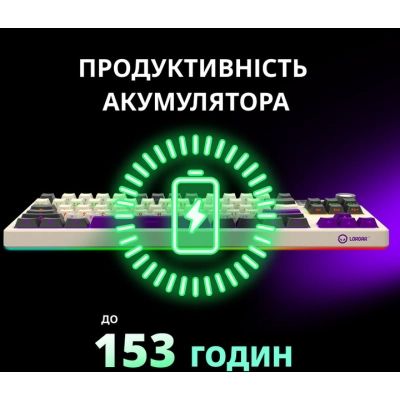Клавиатура Lorgar KBP70TKLW Wireless TKL Mechanical Pro UA White (LRG-KBP70TKLW-WH-US) | Зображення 5