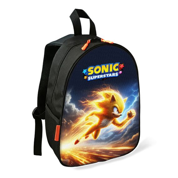 Рюкзак детский Супер Соник школьный/городской 34х27х13 см для мальчика (02584)