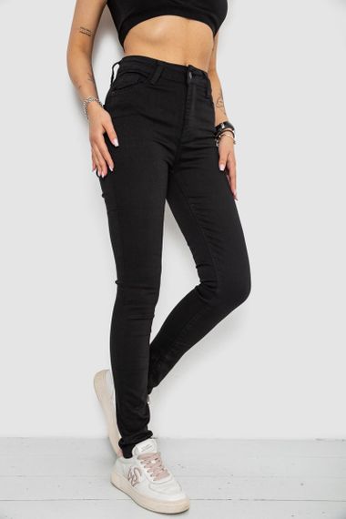 Джинси жіночі Skinny, колір чорний, 182R3394 | Зображення 2