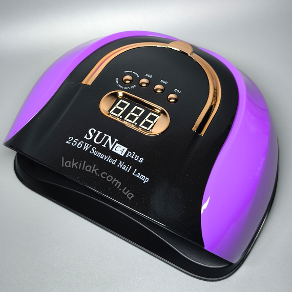 Лампа для нігтів SUN C4 plus 256W чорно-фіолетова (з функцією пониження потужності)