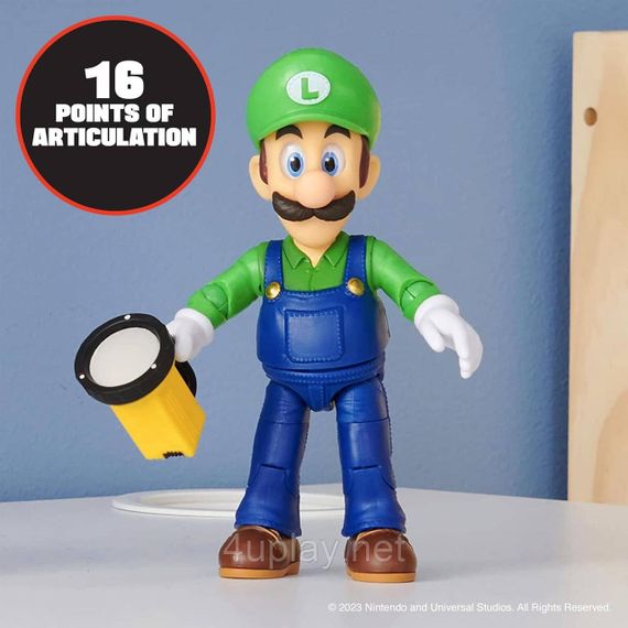 Колекційна фігурка Луїджі 13см Брати Супер Маріо в кіно Оригінал The Super Mario Bros Movie Luigi | Зображення 4