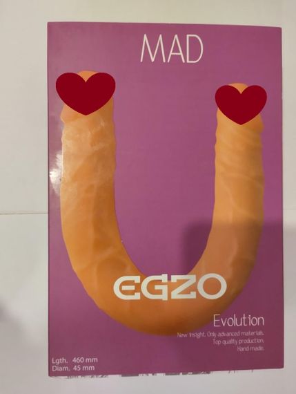 Двосторонній фалоімітатор EGZO  sexstyle