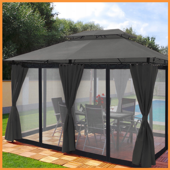 Сетка от комаров1.4х30 м (серая) москитная сетка в рулонах | Зображення 7