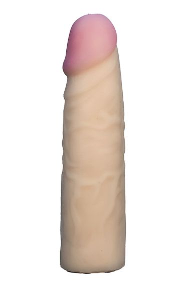 Насадка для страпона телесная EGZO Ciberskin NSTR06 ( 18 см х 4,2 см ) sexstyle | Зображення 1