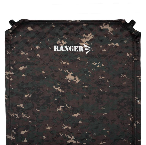 Каремат самонадувний килимок туристичний 190x65x5 см Ranger Sinay Camo камуфляж 6642 | Зображення 1