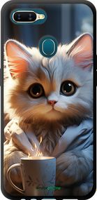 Чохол на Oppo A5S Білий кіт "5646b-1892-2448"