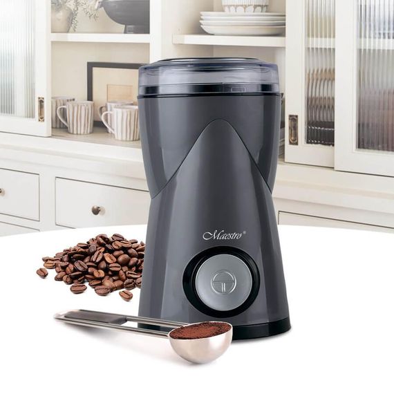 Кофемолка электрическая Maestro MR-453-GREY для зернового кофе с мощным мотором | Зображення 1