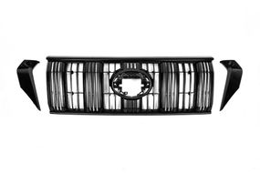 Решітка 2017-2023 чорна Оригінал (з короткими косами) для Toyota Land Cruiser Prado 150