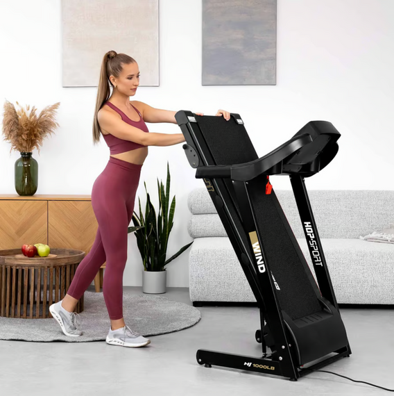 Бігова доріжка Hop-Sport HS-1000LB Wind сірий | Зображення 6