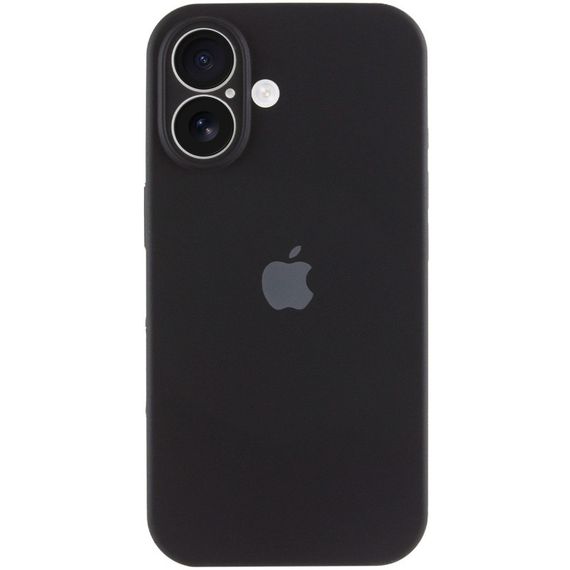 Чохол Silicone Case Full Camera Protective (AA) для Apple iPhone 16 (6.1") Чорний / Black | Зображення 4