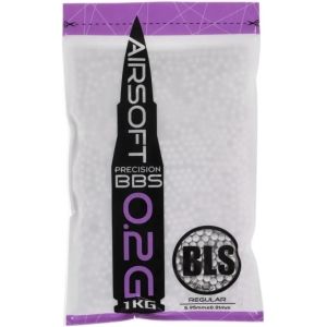 Страйкбольные шарики BLS Precision White, 6 мм, 0.20 г, 1 кг