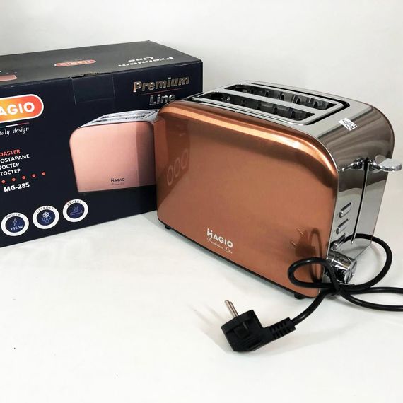 Тостер Magio MG-285, універсальний тостер, тостер кухонний, тостери для дому, тостер для кухні побутовий | Зображення 8