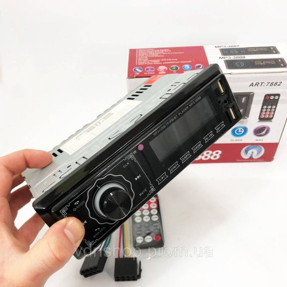 Магнітола в машину з флешкою MP3 3888 ISO 1DIN FM, Автомагнітола в штат пристрій магнітола DU-36 | Зображення 5