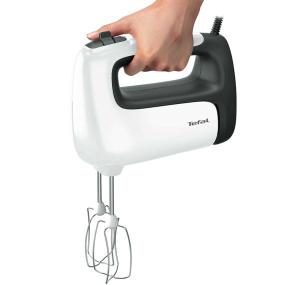 Міксер Tefal стаціонарний Prep'Mix+ Standbowl 500Вт, насадки-4, чаша-пластик, 2.5л, турборежим, біло-сірий (HT464138) | Зображення 2