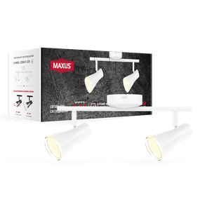 Спот світильник на 2 лампи MAXUS MSL-02C 2x4W 4100K білий