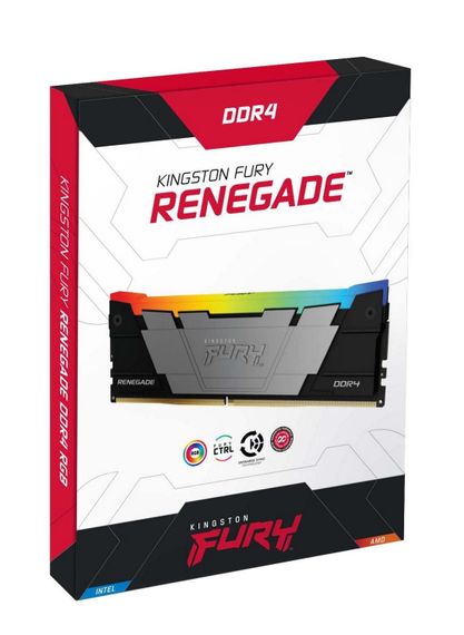 Пам&#039;ять ПК Kingston DDR4 64GB KIT (32GBx2) 3600 FURY Renegade RGB KF436C18RB2AK2/64 | Зображення 4