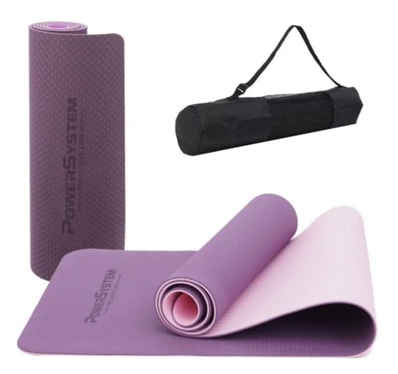 Килимок для йоги та фітнесу Power System PS-4060 TPE Yoga Mat Premium Purple (183х61х0.6) (4060PI-0)