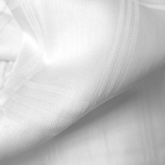 Комплект постільної білизни SoundSleep Jacquard Sofino White сатин-жаккард Двоспальний Євро 200х220 см білий (2800004890465) | Зображення 1