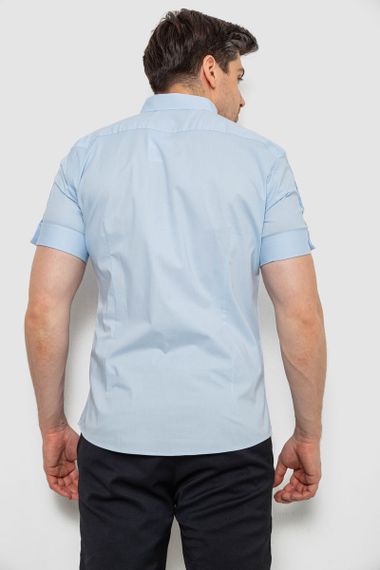 Рубашка мужская однотонная, цвет голубой, 214R5003 | Зображення 3