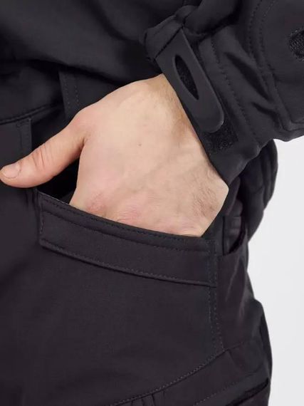 Штани утеплені на флісі Софт Шел Soft Shell чорні | Зображення 6