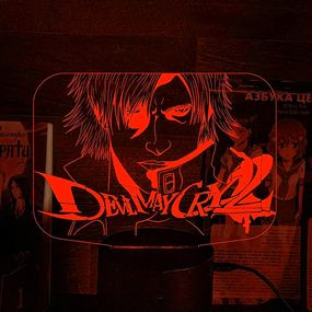 Акриловий світильник-нічник Devil May Cry 4 червоний tty-n002006