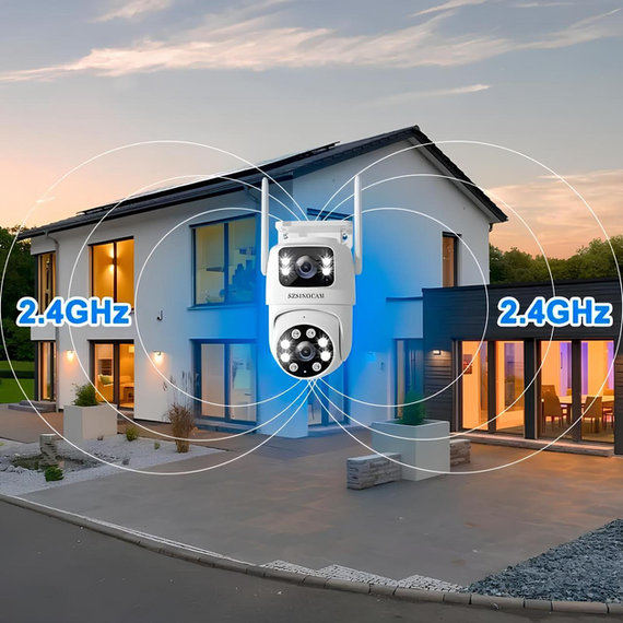 Беспроводная поворотная WiFi камера SZSINOCAM TY-Q2 O-KAM Pro / Внешняя камера видеонаблюдения | Зображення 2