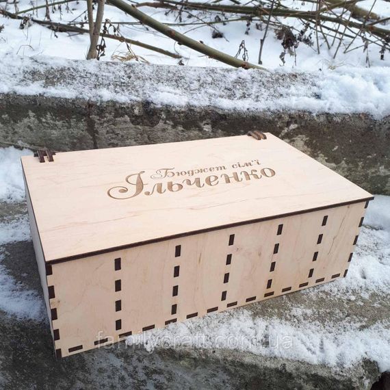 Дерев'яна коробка скринька для грошей сімейний бюджет Органайзер для сімейного бюджету | Зображення 1