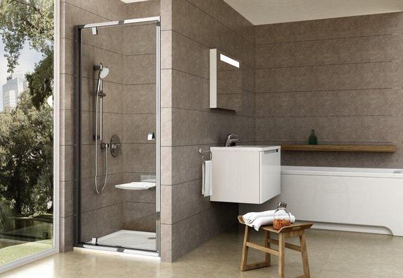 Душові двері Ravak Pivot PDOP 1- 90 Полір. алюм. Transparent | Зображення 3