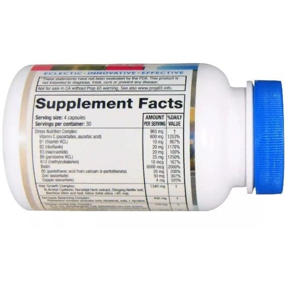 Комплекс для шкіри, волосся, нігтів RidgeCrest Herbals Hair ReVive 120 Caps RCH305 | Зображення 2