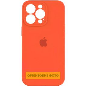 Чохол Silicone Case Full Camera Protective (AA) для Apple iPhone 17 Pro (6.3") Помаранчевий / Orange
