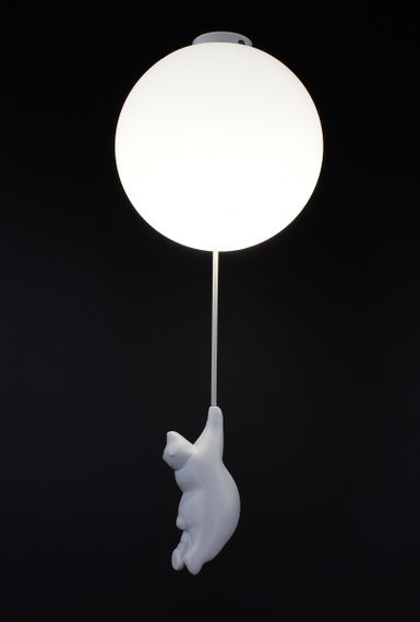 Люстра стельова на 1 лампочку 26804 Білий 50х20х20 см. | Зображення 2