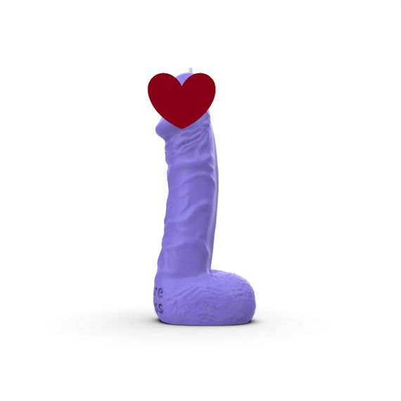 Свічка у вигляді члена Pure Bliss BIG Violet 18 см Sex Aura