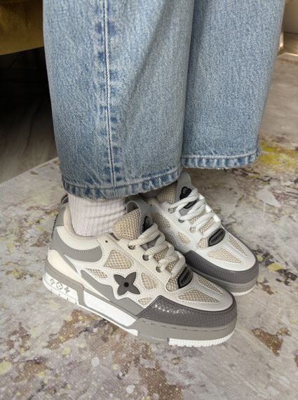 Кросівки Lou1is Vu1it1ton Skate Sneaker White Grey 10009