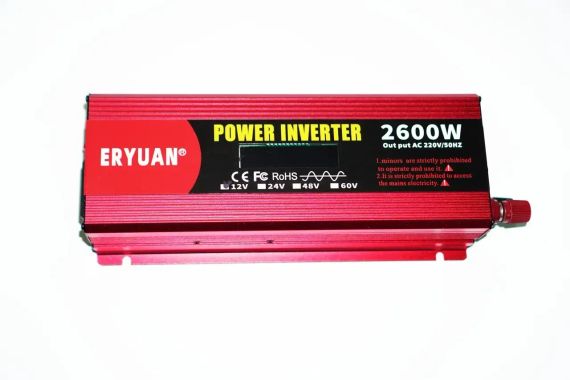 Перетворювач напруги LCD Z1A з 12V на 220V 2600W чистий синус | Зображення 1