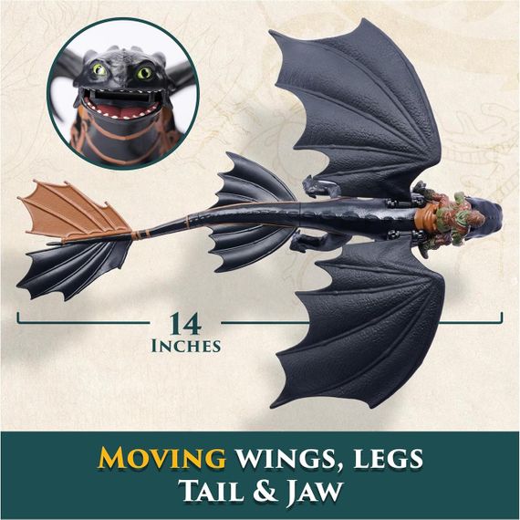 Ігровий набір Dreamworks Dragons Як приборкати дракона Дракон Беззубик та вершник Гикавка | Зображення 6