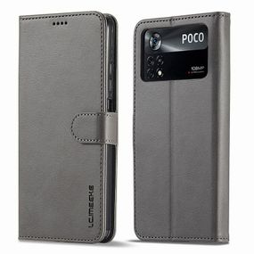 Чехол-Книжка iMeeke для Poco X4 Pro 5G цвет Серый
