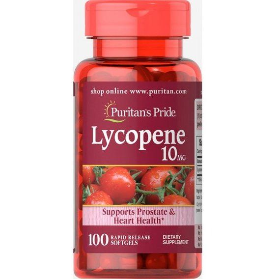 Ликопин Puritan's Pride Lycopene 10 mg 100 Softgels