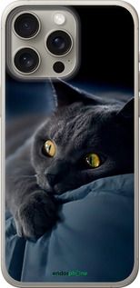 Чохол на iPhone 15 Pro Max Димчастий кіт "825u-3098-2448"