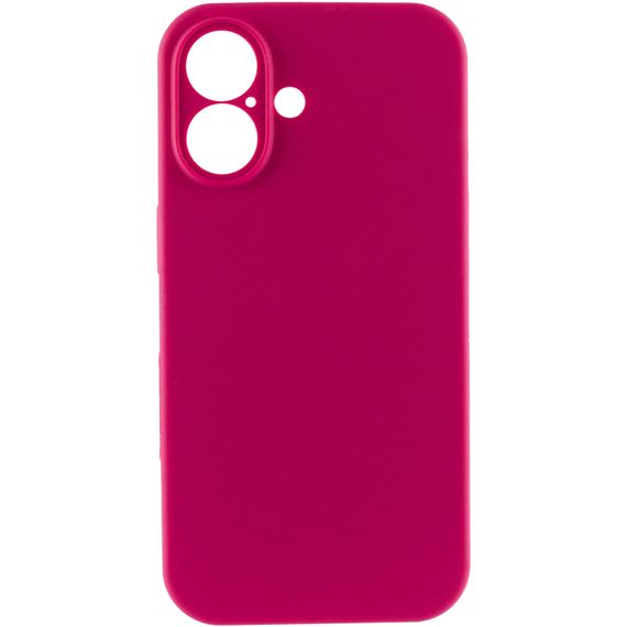 Чохол Silk Full Camera Protective (AA) NO LOGO для Apple iPhone 16 (6.1") Червоний / Rose Red | Зображення 1